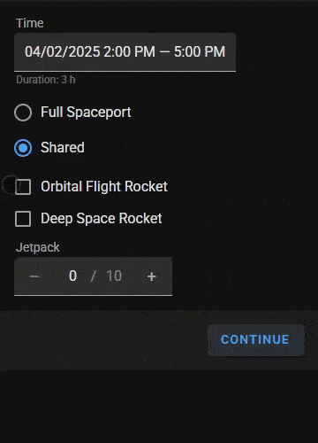 Dynamic field and warning